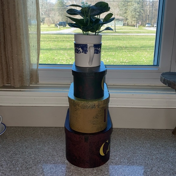 Vintage Audrey’s Primitive Style Nesting Boxes-COUNTRY/PRIMITIVE/COLLECTIBLES - Picture 7 of 13